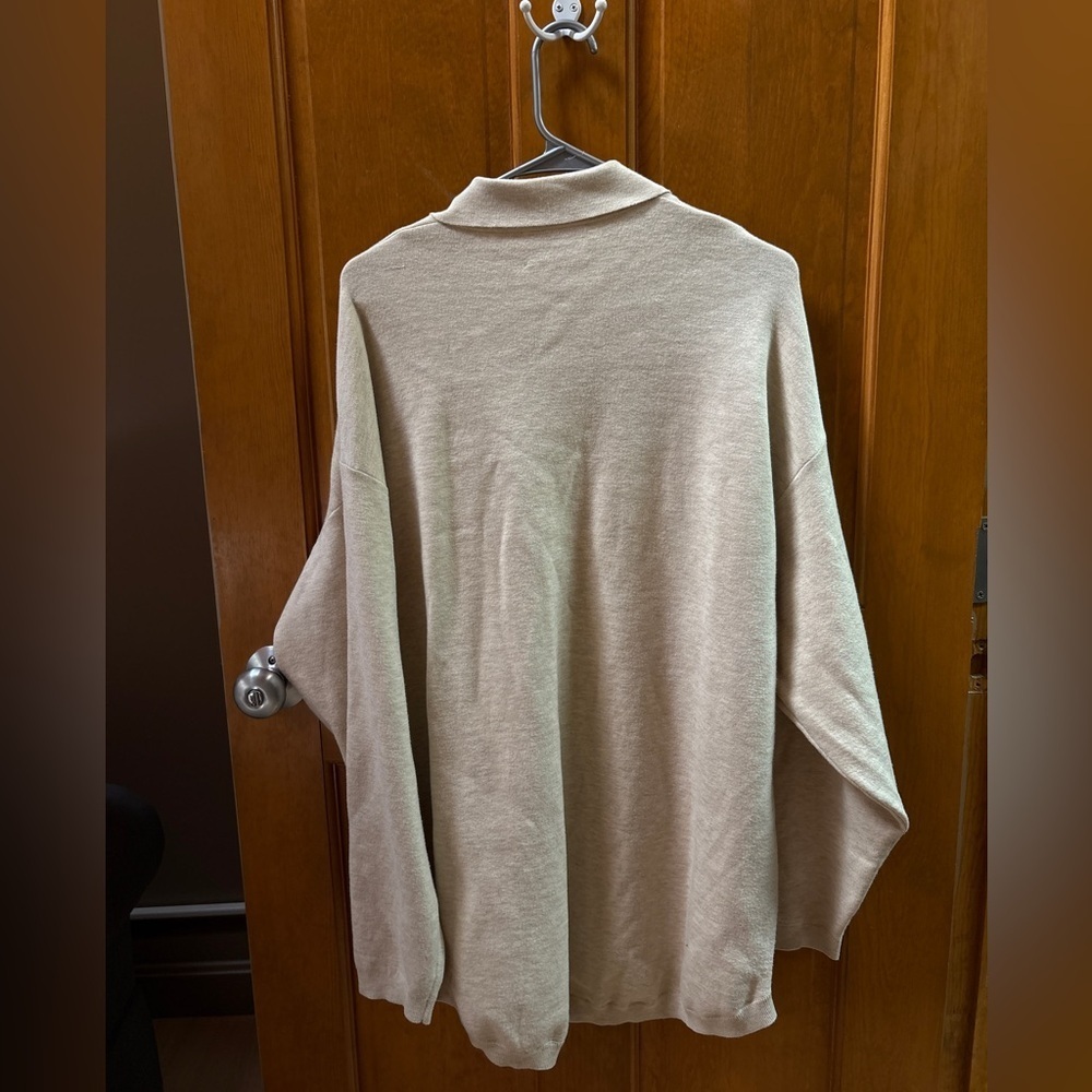 Aritzia Wilfred Free Women’s Ronnie Sweater Heather Light Birch Size Large - Picture 8 of 9